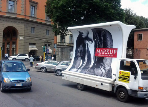 Vele Pubblicitarie Arkmedia per Markup Pubblicità Pitti Firenze